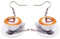 DUOWEI Acryl Süß Heart Eiffelturm Löffel Latte Kaffeetasse Ohrringe Schmuck für Frauen Teens Mädchen Mode Party Geschenke (weiß)