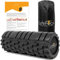 LyfeFocus Premium Trigger Point Foam Roller (Schwarz) - Multi Druckpunkt mit 3 einzigartigen Formen für Muskelverspannungen - Fachärzte zugelassene Sportmassagerolle für Tiefengewebetherapie - mit