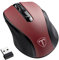 HOTWEEMS D-09 - Ratón inalámbrico USB para computadora portátil, empuñaduras Ergo, velocidad de la luz, 5 niveles 2400 DPI, batería de 16 meses, portátil para PC, Mac, Chromebook (blanco nieve)