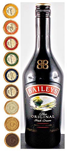 Baileys Original irischer Cream Likör + 9 Edelschokoladen Golddublonen in 9 Geschmacksvariationen