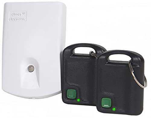 2x Handsender/Fernbedienung 1 Kanal 433MHz Keeloq Wechselcode Rolling Code kompatibel mit ADK-7 / ADK-8 incl. Empfänger für 12V DC (Set-U1HS)