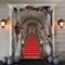 Bannière décorative d'halloween, bannière de décoration de Porte d'halloween, Serrure 3D, bannière d'entrée, Pierre médiévale, bannière de Porte, Fond Photo pour Halloween Vampire