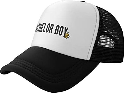 Snogisa Party-Mütze im Vintage-Retro-Stil, Trucker-Mütze, Junggesellenabschied, Zubehör, Geschenke, Partygeschenke für Herren, Schwarz-1, Einheitsgröße/L