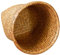 Angoily Poubelle En Osier - Corbeille À Papier Naturelle - Petite Poubelle Ronde Décorative Pour Salles De Bains Chambres Bureaux (Hauteur 26 Cm/10. 4 Pouces)