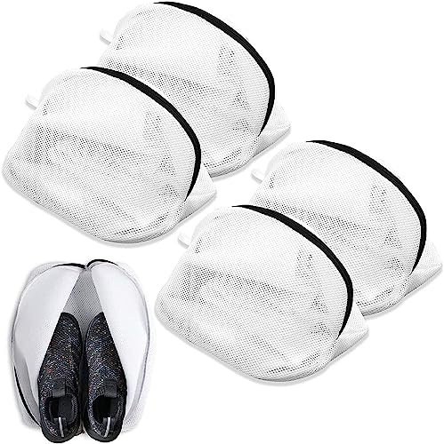 Bolsa para Lavar Zapatillas en Lavadora,Zapatos de Malla de Lavandería,4pcs Bolsa Lavadora Zapatillas,Bolsa Zapatillas Lavadora con Cremallera,Bolsa Lavadora Zapatillas para Calcetines,Sujetadores