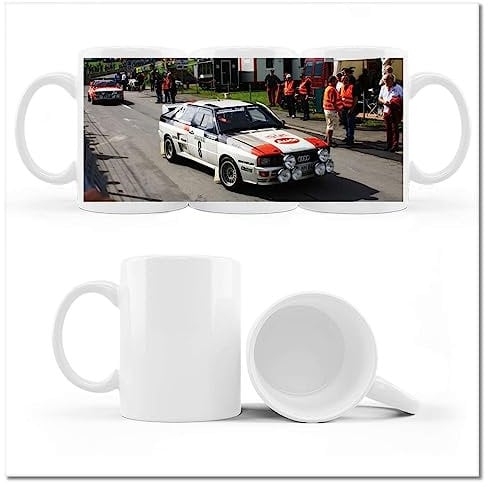 Kaffee Tee Tasse Tasse mit Foto Auto Quattro bei der Rallye Nr. H8383Z_Cup