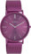 Oozoo Vintage Damen Uhr Lila - Armbanduhr Damen mit 20mm Lederarmband - Analog Damenuhr in rund C20332
