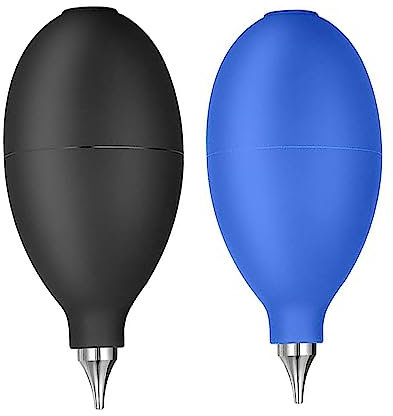 2Pcs Air Blower Dust Cleaner Ball Handheld Rubber Dust Cleaner Squeeze Ball Pump Duster Dust Removal Cleaner Air Pump Bulb for Camera Keyboard Hearing Aids