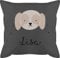 Kissen 50x50 - Süßer Hund Hündin Hunde Hundemotiv - 50 x 50 cm - Grau - kopfkissen Kissen+hundemotiv Hundebesitzer Name personalisierte Hunden Hunde. hundemotiven Personalisieren hundemotive