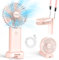 Timiyou Hand Held Fans, Portable Fan Powerful Handheld Fan with 3 Speeds & Built-in Rechargeable Battery, USB Desk Fan with Cellphone Stand & Adjustable Angle for Travel Office Home Outdoor