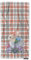 AOYEGO Graue Hasen-Handtücher, Osterhasen, Blume, Tasse, grau-orange, kariert, Badezimmer, Küche, Handtücher, Strand, Bad, Gesichtshandtücher für Yoga, Schwimmen, Golf, 38,1 x 76,2 cm