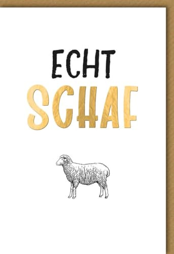 Verlag Dominique Geburtstagskarte für Frauen Echt Schaf - mit Umschlag