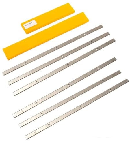 6 Pcs HSS Planer Blades Double Edged Knives 333x12x1.5mm, For Metabo DH330 DH316 Planer Cutting Tool