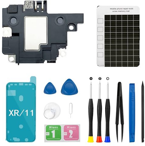 MrR.OMW for iPhone XR Loud Speaker Replacement for iPhone 11 Loud Speaker Sound Buzzer Ringer with a Full Set Repair Tool Kit A1984, A2105, A2106, A2108, A2111, A2223, A2221
