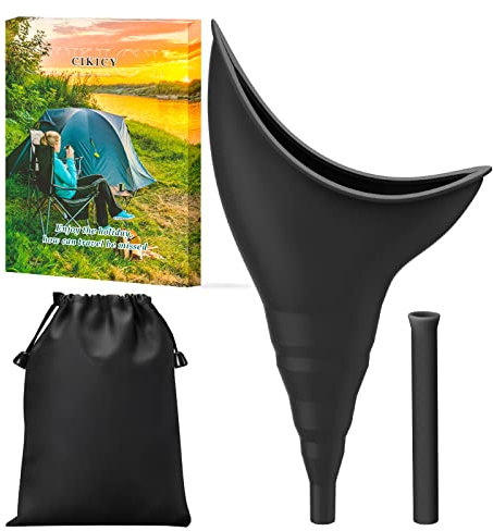 Weibliches Urinal Reise Essentials Camping Zubehör, Weibliches Uriniergerät Camping Toilette Gadgets Wandern Festival Urlaub Essentials, Tragbares Urinal Wiederverwendbarer Uriniertrichter für Frauen