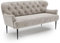 CAVADORE 2,5-Sitzer Küchensofa Amba, Trendige Sitzbank für Küche oder Esszimmer / 173 x 97 x 87 / Hochwertiges Mikrofaser: Hellgrau