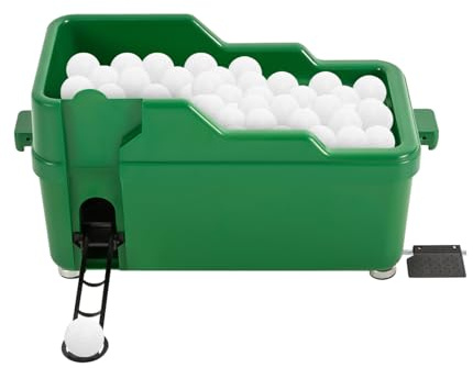 Ciounmb Golfball Spender Halbautomatischer Golfball Dispensor Grün Powerless Automatic Golfball Dispenser Automatik Pitching Maschine Golfball Praxis Golf Ball Spender Kraftlose Golftrainingshilfe