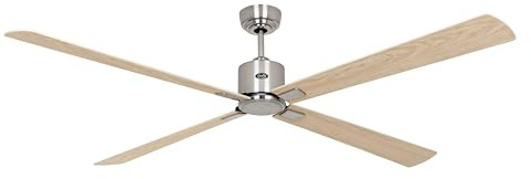 CasaFan ECO NEO III 180 WiFi Deckenventilator, Energiesparender & leiser Ventilator mit hochwertigen Holzflügeln, 6 Geschwindigkeiten mit Fernbedienung, für Räume bis 45 qm & Schrägen bis 23°