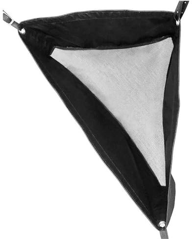 Socueny Pferde-Eck-Futterstation, Tiefer Eck-Heusack, Ziegen-Heu-Futterbeutel mit Netzboden und DruckknöPfen für PferdeanhäNger-Stall, Schwarz