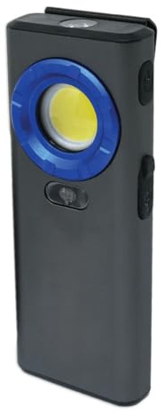 Rechargeable LED 1200 Lumen Inspection Light with Pocket Clip | High-Power LED Light with Clip for Hands-Free Use - Perfect for Inspecting, Working in Tight Spaces | 115mm x 46mm x 26mm