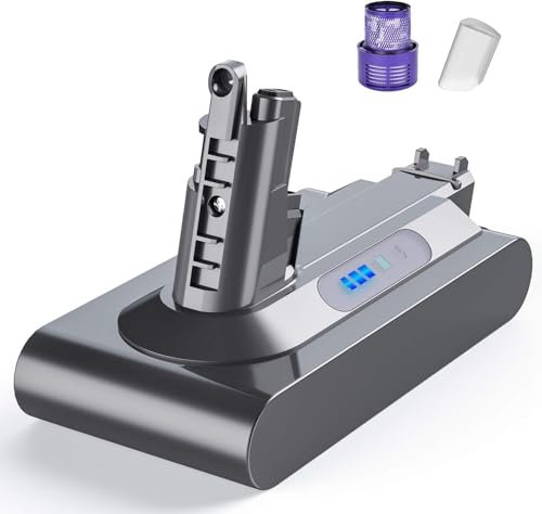 Batteria Dyson V10 SV12 FLYLINKTECH 6000mAh Dyson V10 SV12 batteria per Cyclone V10 Animal V10 Absolute V10 Motorhead V10 Fluffy Aspirapolvere