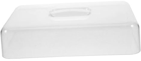 Gatuida Lebensmitteldeckel Quadratisch Glasdeckel Rechteckig Deckel mit Deckel Rechteckig mit Tortenständer Wurstplatte inkl