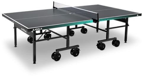 JOOLA Tischtennisplatte Nova 500A – Premium Outdoor Tischtennisplatte wetterfest klappbar mit Netzsystem & Rollen