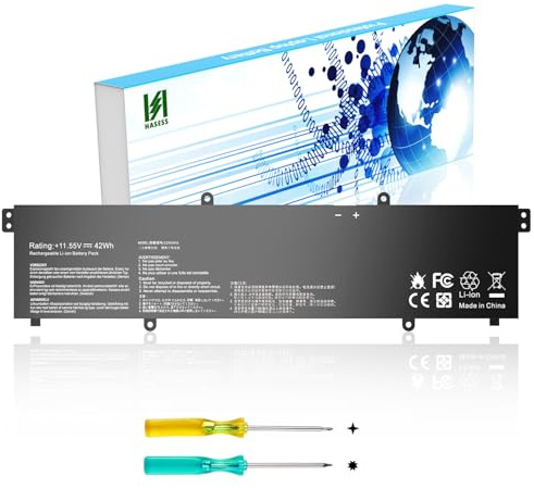 HASESS B31N1915 C31N1915 Batterie pour ASUS ExpertBook L1 L1400CDA L1500CDA ExpertBook, B1 B1400CEAE B1400CEPE B1500CEAE B1500CEPE B1500 B1500CEA-XS74 BR1100CKA BR1100FKA Series 11,55V 42Wh