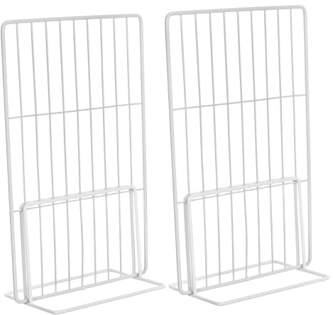 PACKOVE Divisori per Congelatore 2 Pezzi in Ferro Bianco, Ripiano Frigo | Organizzazione per Frigorifero e Cassetti, Combinazione Libera Smontabile, Struttura Resistente e Salva Spazio