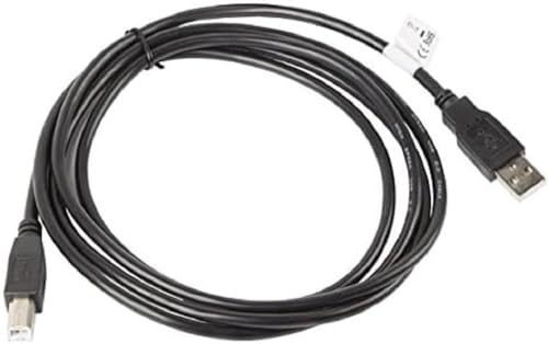 Lanberg CA-USBA-10CC-0018-BK USB 2.0 A-Stecker auf USB 2.0 B-Stecker Kabel, 1,8m schwarz