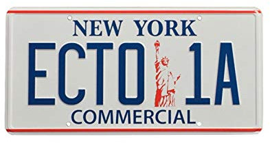 Super6props Ghostbusters 2 ECTO-1A New York Replica Prop Nummernschild (300 mm x 150 mm)