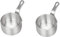 F Fityle 2pcs Mini Saucepan Stainless Steel Sauce Pan, Small pan and Pot Multipurpose Home Kitchen Or Restaurant, 50ml