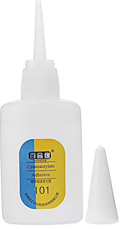 ChaRLes Baihere 101 Super Pegamento Rápido Secado Rápido Adhesivo Rápida Adherencia Fuerte Para Cuero Goma Metal 20G