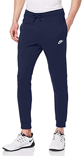 Nike Herren Sport Trousers M NSW Club JGGR FT, Midnight Navy/Midnight Navy/(White), 2XL, BV2679
