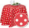 Melody wachstischdecke Herbst 260 x 140 cm eckig Punkte rot #1150-01