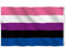Flagge lesbische Gay Parade Rainbow Genderfluid Polyester Flagge 90x150cm Stolzflaggen, Stolzflagge