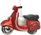 DECORAZIONE VESPA APPENDIBILE 4,5X11,5X7CM ROSSA ADDOBBI NATALE