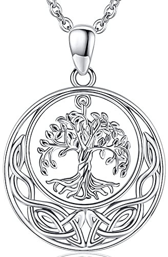 Collier Arbre de Vie pour Femme Pendentif Arbre de Vie Argent Sterling 925 Bijoux Arbre de Vie Argent Personnalisé pour Femme, Cadeau Anniversaire pour Filles Maman…