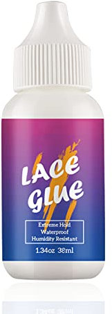 Rosarden Lace Wig Glue, Wig Adhesive Glue, Strong Hold Invisible Bonding Adhesive Hair Glue for Wigs, Waterproof Latex-Free and Oil-Resistant Wig Glue Lace Front (38ml)