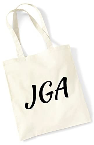 huuraa Tragetasche JGA Junggesellenabschied Geschenk Stoffbeutel Natural 10 Liter Baumwolle JGA Accessoire