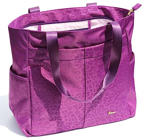 ESVAN Original Floral Tote Bag Große Umhängetasche mit Multi Taschen für Gym Reise Strand Täglich Taschen, A2, 均码, modisch
