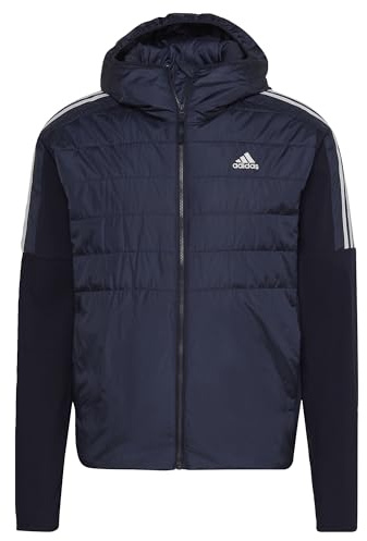 adidas Homme Essentials Insulated Hooded Hybrid Jacket, Legend Ink, S