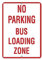 Panneau d'avertissement « No Parking Bus Loading Zone » Panneau d'activité Panneau scolaire Panneau routier Panneau d'affaires 15,2 x 20,3 cm Panneau en métal aluminium