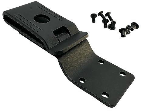 SK Wild Ones® Kydex Clip - Kydex Gürtelclip Messer - Messer Scheide Gürtel - Messer Holster Gürtel, Schwarz, Zusätzliche Tasche - Messerholster Für Gürtel - Gürtel Clip (mit 360-Grad-Schwenkhalter)