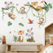 decalmile Pegatinas de Pared Animales de la Jungla Árbol Rama Vinilos Decorativos Safari Mono Koala Tigre Adhesivos Pared Habitación Infantiles Niños Bebés