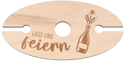 Spruchreif | Praktisches Geschenk für Weinliebhaber | Weinglashalter aus Holz | Holz Weinständer | Geschenkidee Holz