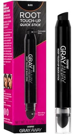 EVERPRO Gray Away Root Touchup Quick Stick, Black, 0.1 Oz