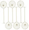 6 Pezzi Schiumarola da Cucina Schiumarola Metallica Filtro per Friggere Schiumarola Acciaio Inox Mestolo Skimmer Scolapasta Acciaio Inox Colino in Acciaio Inox Adatto al Filtraggio Frittura (Oro)