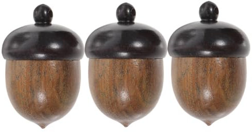 COHEALI 6 Stk Tannenzapfen-Anhänger aus Holz Eicheldekor aus Holz Tannenzapfen Halskette Weihnachtskette Schmuck Handwerk machen eicheln Modellieranhänger aus Eichel Mini Kiefernzapfen