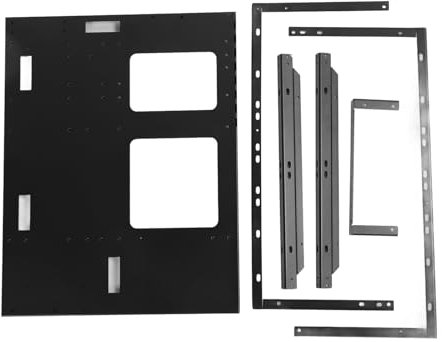 DIY Gaming Computergehäuse, Stapelbar, Unterstützt EATX MATX ITX Motherboards, 360 Grad Wasserkühlung, 4 Festplattenschächte, Große Platzerweiterung für Verschiedene Szenarien